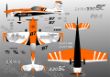 Extra 330SC orange silver checker 