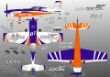 Extra 330SC Purple Orange Silver checker 